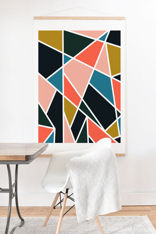 Marta Barragan Camarasa Geometric forms 07 Art Print And Hanger