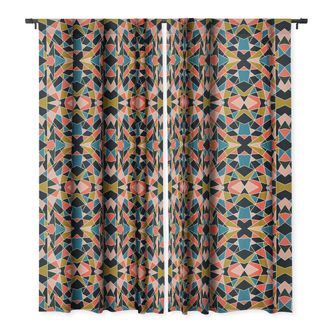 Marta Barragan Camarasa Geometric forms 07 Blackout Window Curtain