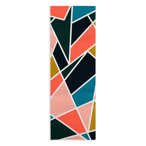 Marta Barragan Camarasa Geometric forms 07 Yoga Towel