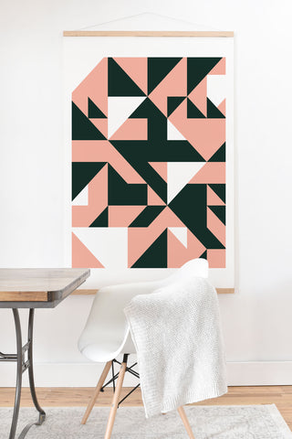 Marta Barragan Camarasa Geometric forms 08 Art Print And Hanger