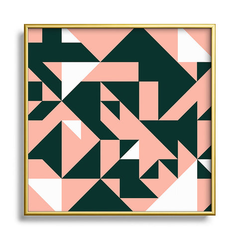 Marta Barragan Camarasa Geometric forms 08 Square Metal Framed Art Print