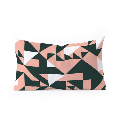 Marta Barragan Camarasa Geometric forms 08 Oblong Throw Pillow