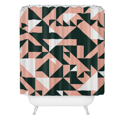 Marta Barragan Camarasa Geometric forms 08 Shower Curtain