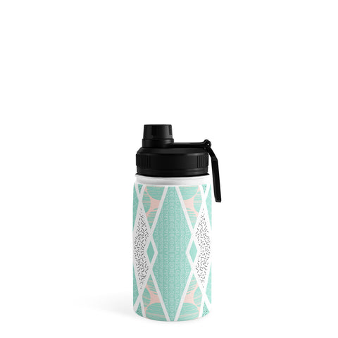 Marta Barragan Camarasa Geometric Mosaic abstract textures Water Bottle