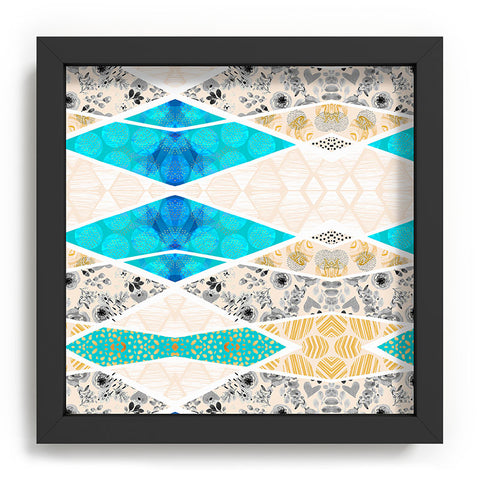 Marta Barragan Camarasa Geometric Mosaic abstract textures 2 Recessed Framing Square