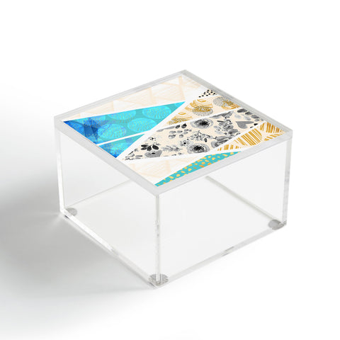 Marta Barragan Camarasa Geometric Mosaic abstract textures 2 Acrylic Box