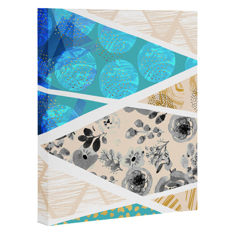 Marta Barragan Camarasa Geometric Mosaic abstract textures 2 Art Canvas