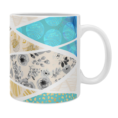 Marta Barragan Camarasa Geometric Mosaic abstract textures 2 Coffee Mug