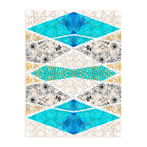 Marta Barragan Camarasa Geometric Mosaic abstract textures 2 Puzzle