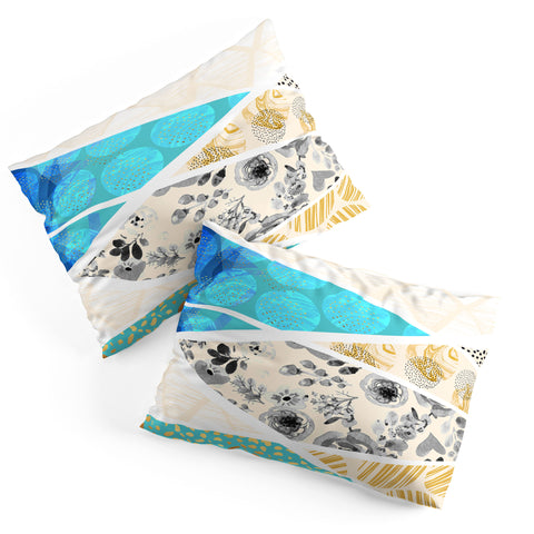 Marta Barragan Camarasa Geometric Mosaic abstract textures 2 Pillow Shams