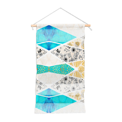 Marta Barragan Camarasa Geometric Mosaic abstract textures 2 Wall Hanging Portrait