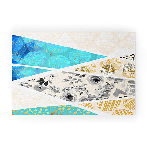 Marta Barragan Camarasa Geometric Mosaic abstract textures 2 Welcome Mat