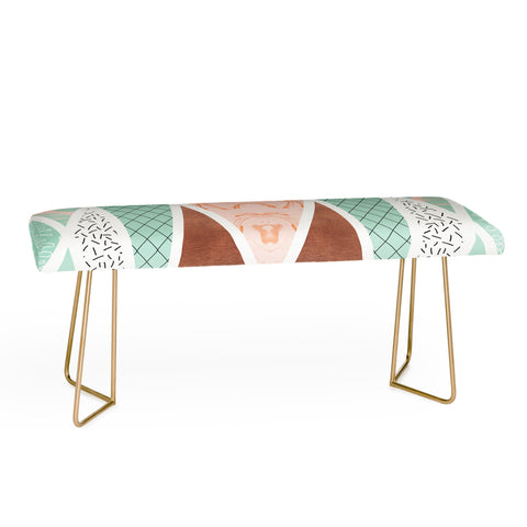 Marta Barragan Camarasa Geometric Mosaic abstract textures Bench