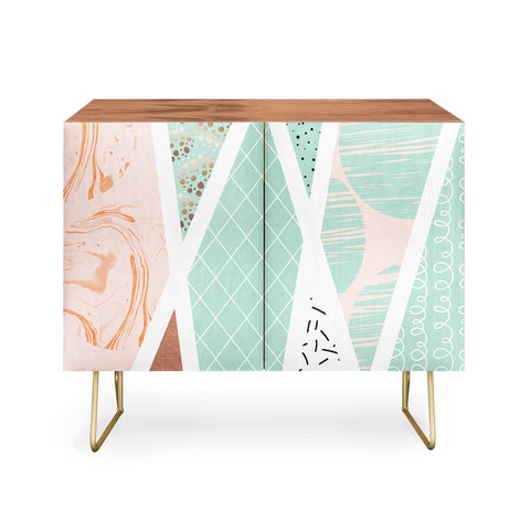 Marta Barragan Camarasa Geometric Mosaic abstract textures Credenza