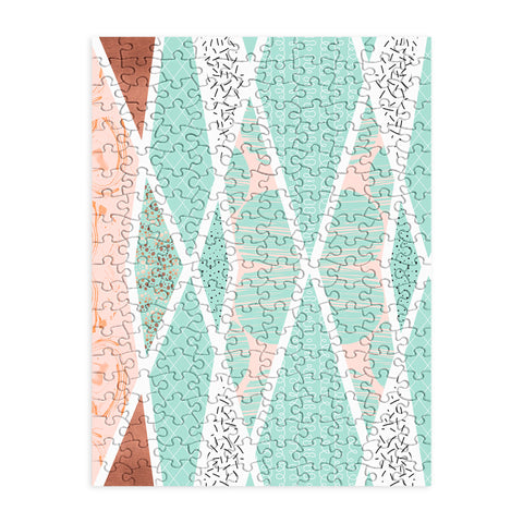 Marta Barragan Camarasa Geometric Mosaic abstract textures Puzzle