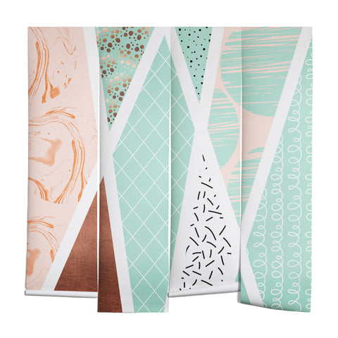Marta Barragan Camarasa Geometric Mosaic abstract textures Wall Mural