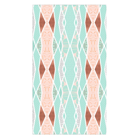 Marta Barragan Camarasa Geometric Mosaic abstract textures Tablecloth