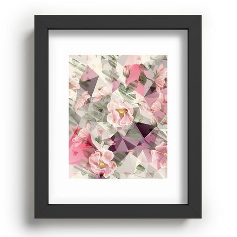 Marta Barragan Camarasa Geometric shapes and flowers Recessed Framing Rectangle