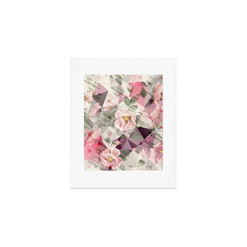 Marta Barragan Camarasa Geometric shapes and flowers Art Print