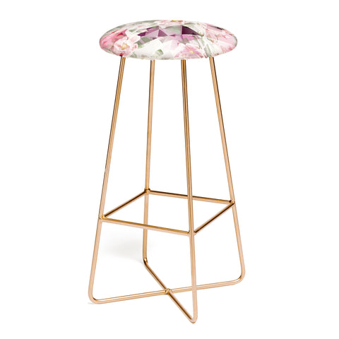 Marta Barragan Camarasa Geometric shapes and flowers Bar Stool