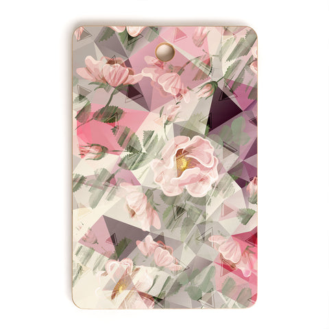 Marta Barragan Camarasa Geometric shapes and flowers Cutting Board Rectangle