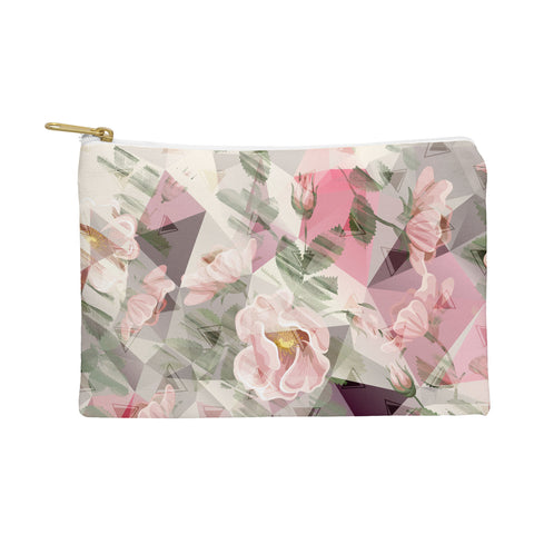 Marta Barragan Camarasa Geometric shapes and flowers Pouch