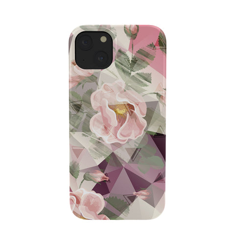 Marta Barragan Camarasa Geometric shapes and flowers Phone Case