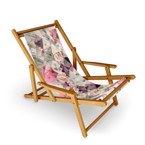 Marta Barragan Camarasa Geometric shapes and flowers Sling Chair