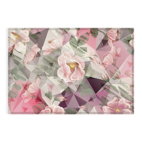 Marta Barragan Camarasa Geometric shapes and flowers Outdoor Rug