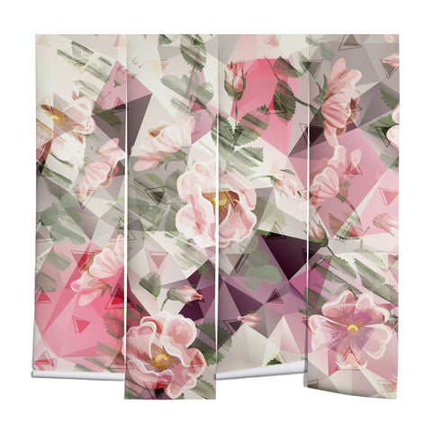 Marta Barragan Camarasa Geometric shapes and flowers Wall Mural