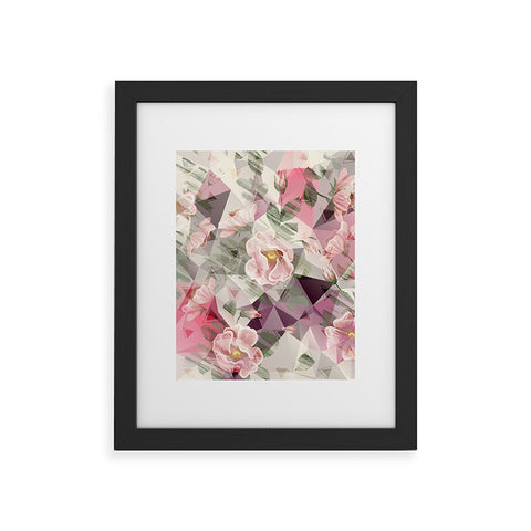 Marta Barragan Camarasa Geometric shapes and flowers Framed Art Print