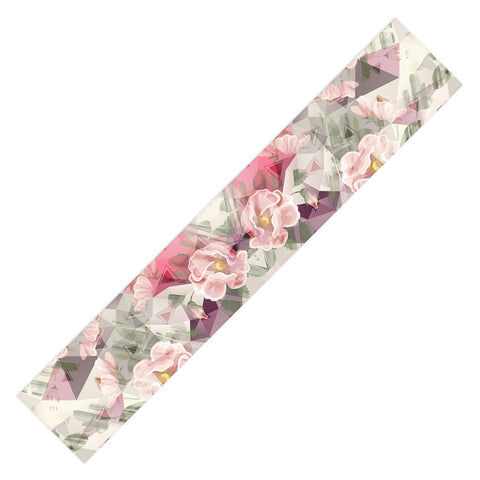 Marta Barragan Camarasa Geometric shapes and flowers Table Runner