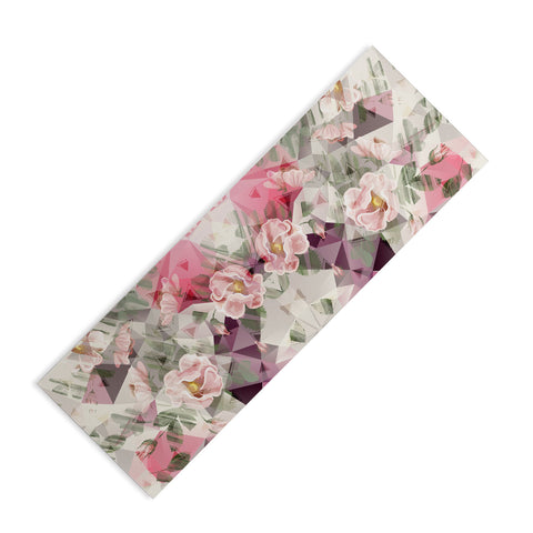 Marta Barragan Camarasa Geometric shapes and flowers Yoga Mat
