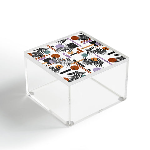 Marta Barragan Camarasa Geometric shapes and palm Acrylic Box