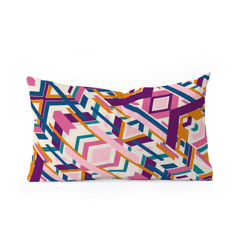 Marta Barragan Camarasa Geometric tribe Oblong Throw Pillow