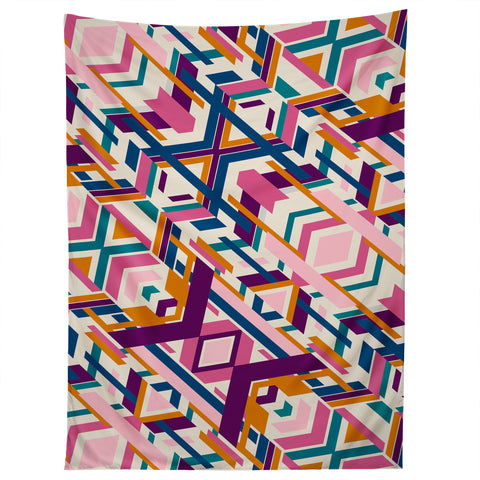 Marta Barragan Camarasa Geometric tribe Tapestry