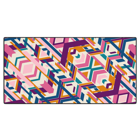 Marta Barragan Camarasa Geometric tribe Desk Mat