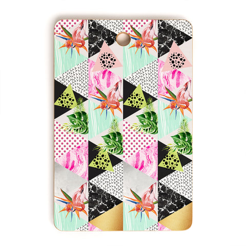Marta Barragan Camarasa Geometric tropical Cutting Board Rectangle