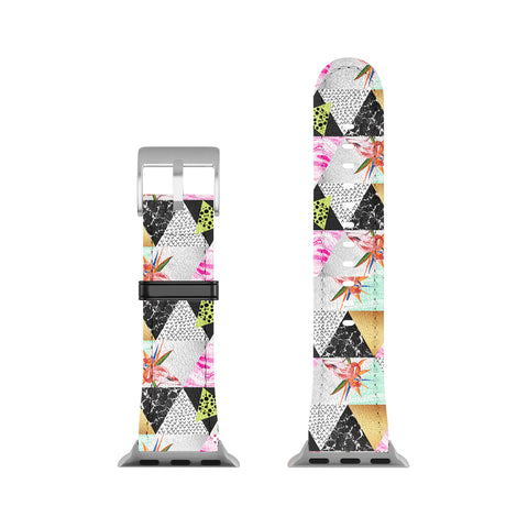 Marta Barragan Camarasa Geometric tropical Apple Watch Band