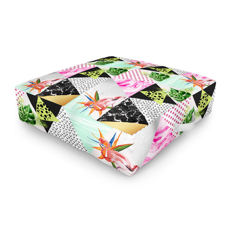 Marta Barragan Camarasa Geometric tropical Outdoor Floor Cushion