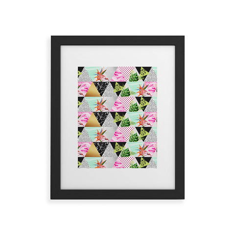 Marta Barragan Camarasa Geometric tropical Framed Art Print