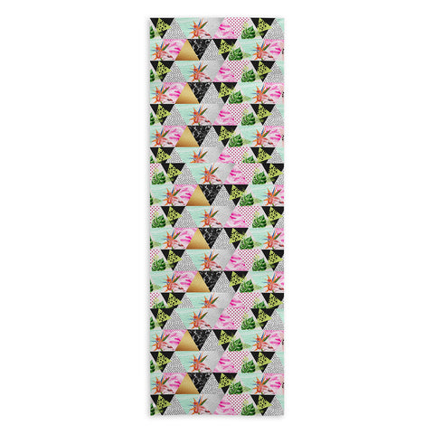 Marta Barragan Camarasa Geometric tropical Yoga Towel