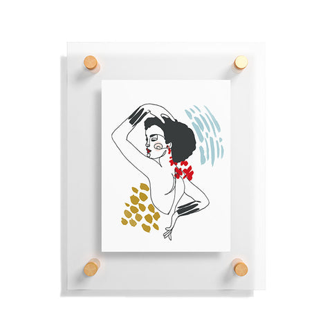 Marta Barragan Camarasa Glamorous lady Floating Acrylic Print