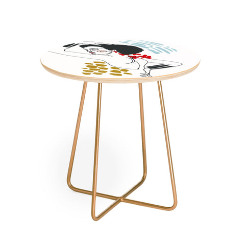 Marta Barragan Camarasa Glamorous lady Round Side Table
