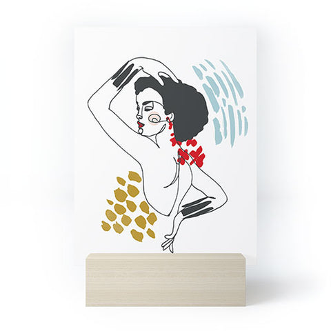Marta Barragan Camarasa Glamorous lady Mini Art Print