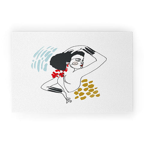 Marta Barragan Camarasa Glamorous lady Welcome Mat