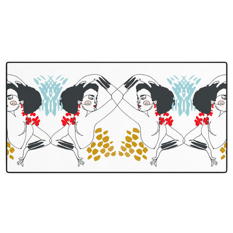 Marta Barragan Camarasa Glamorous lady Desk Mat