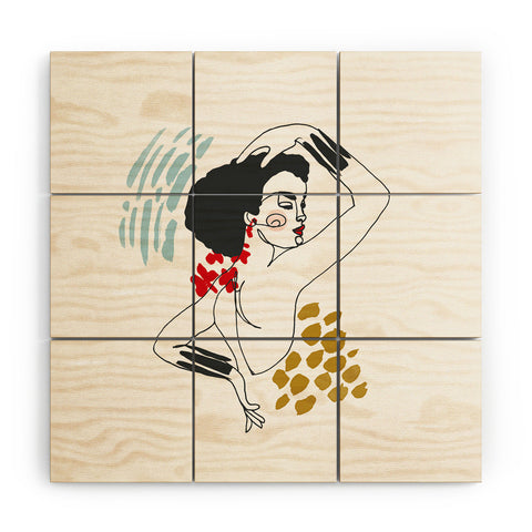 Marta Barragan Camarasa Glamorous lady Wood Wall Mural