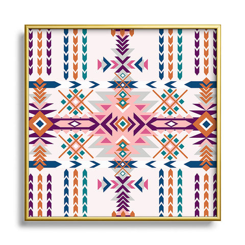 Marta Barragan Camarasa Global Nomadic 01 Square Metal Framed Art Print