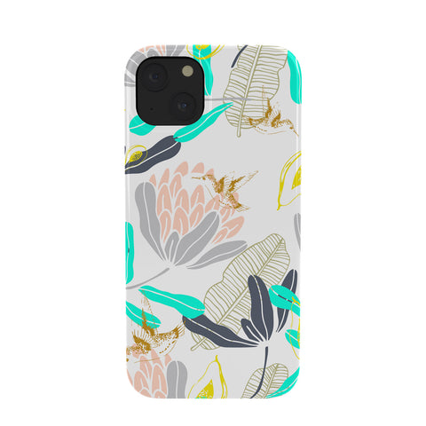 Marta Barragan Camarasa Gold Hummingbirds in Nature Phone Case